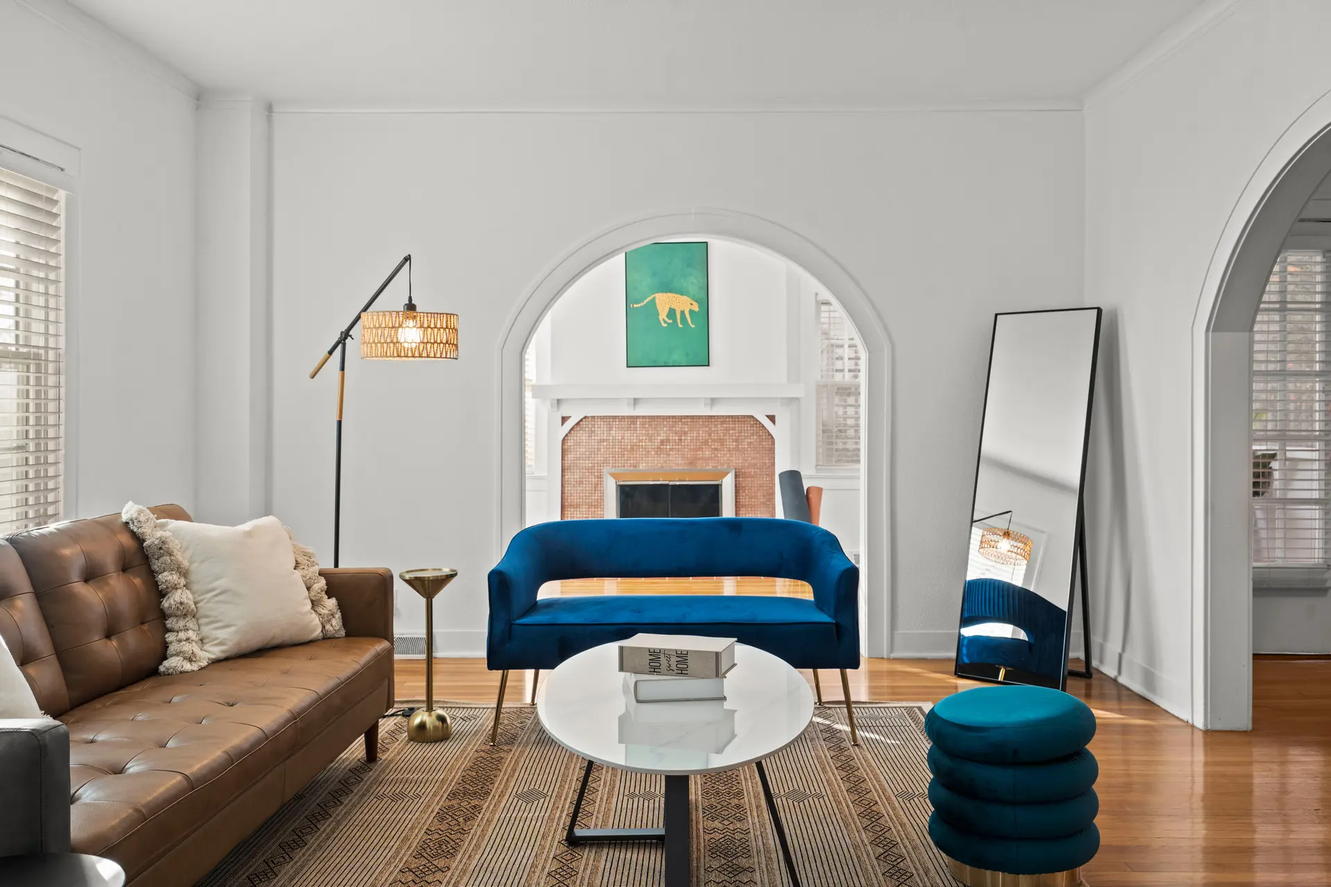 Stylish living room inside a Sev&T vacation rental